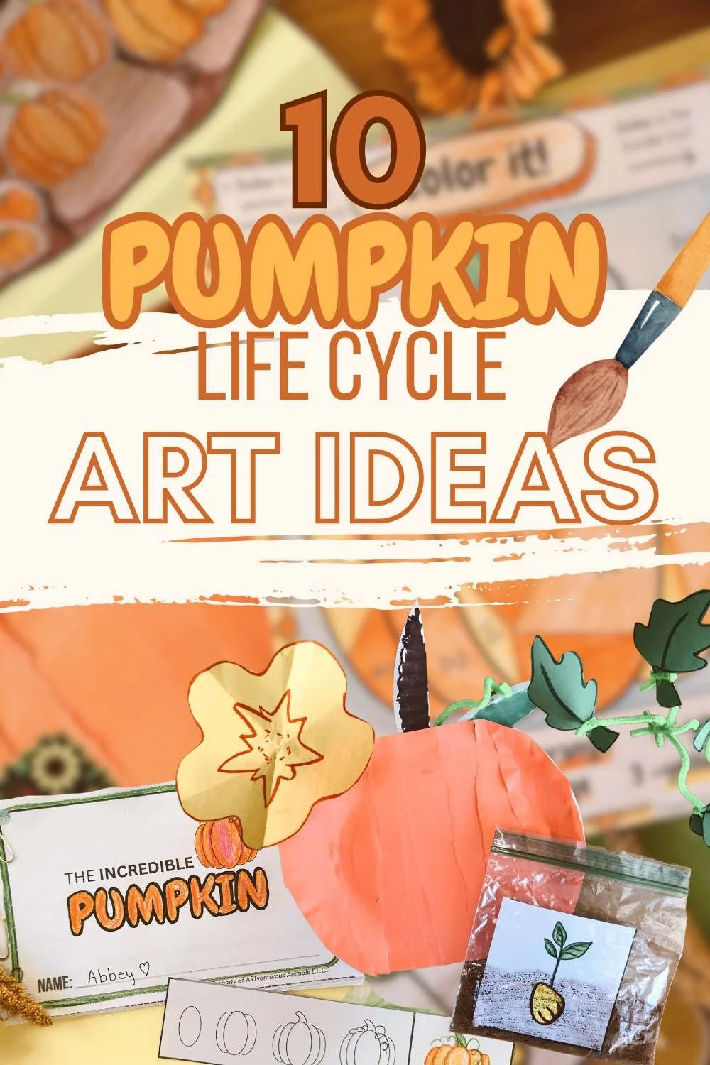 10 pumpkin life cycle art ideas