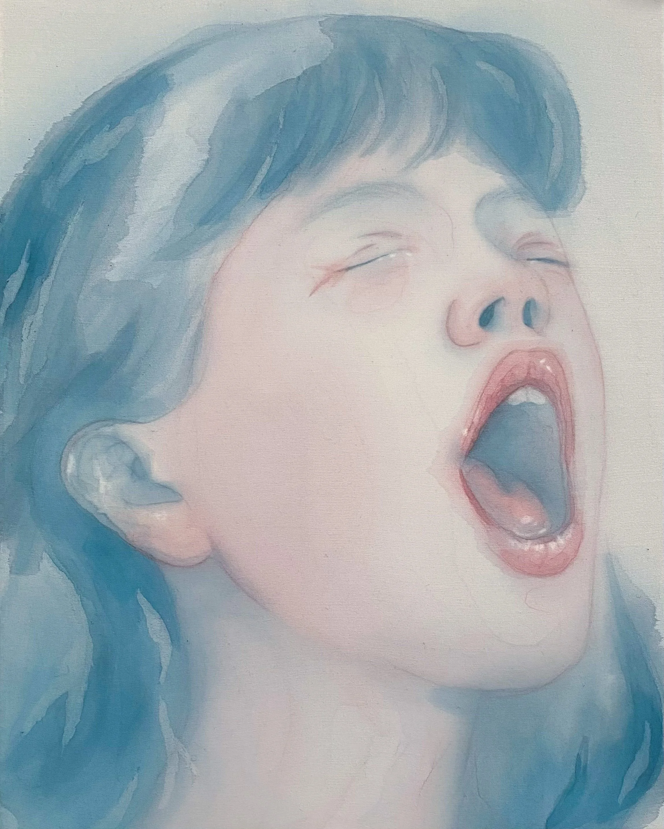 'Swallow’ watercolour on cotton, 27.5 x 36 cm