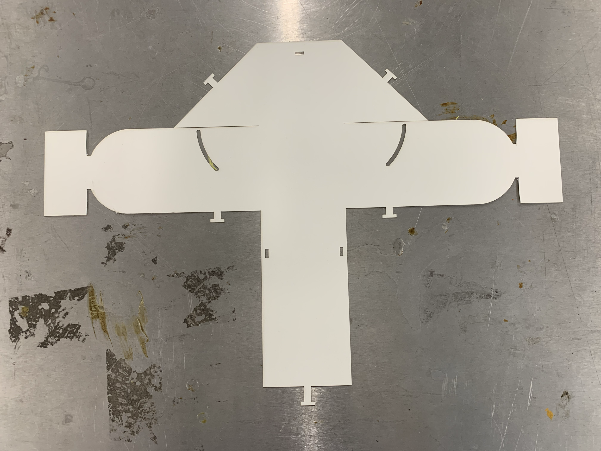 The full laser cut pattern