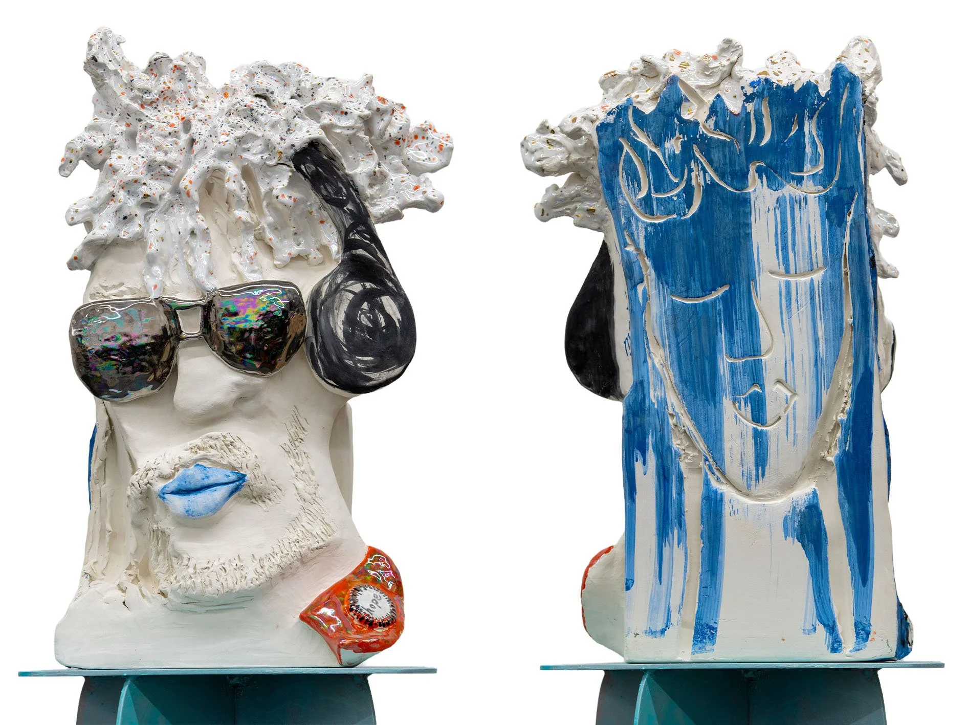 We All Seek Meaning in Our Lives 
Glazed Hand built ceramic 
2025