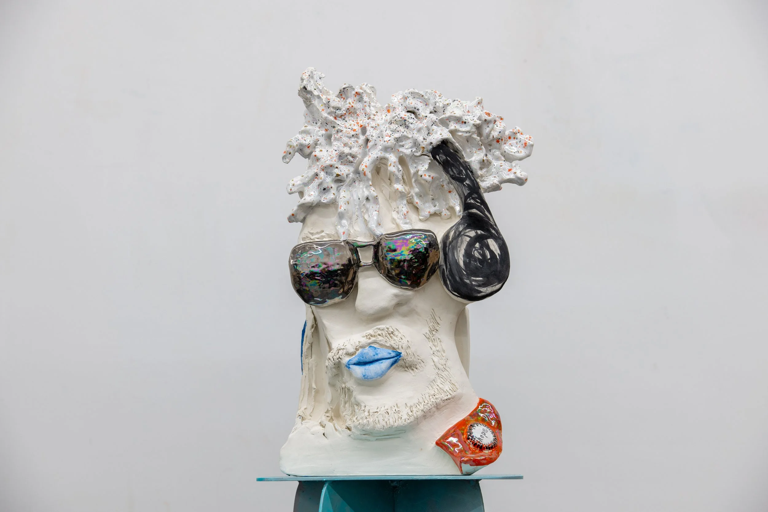 We all seek meaning in our lives 
Glazed hand built ceramic
H40.5 cm cm x W 23 cm x D 14 cm 
2025
