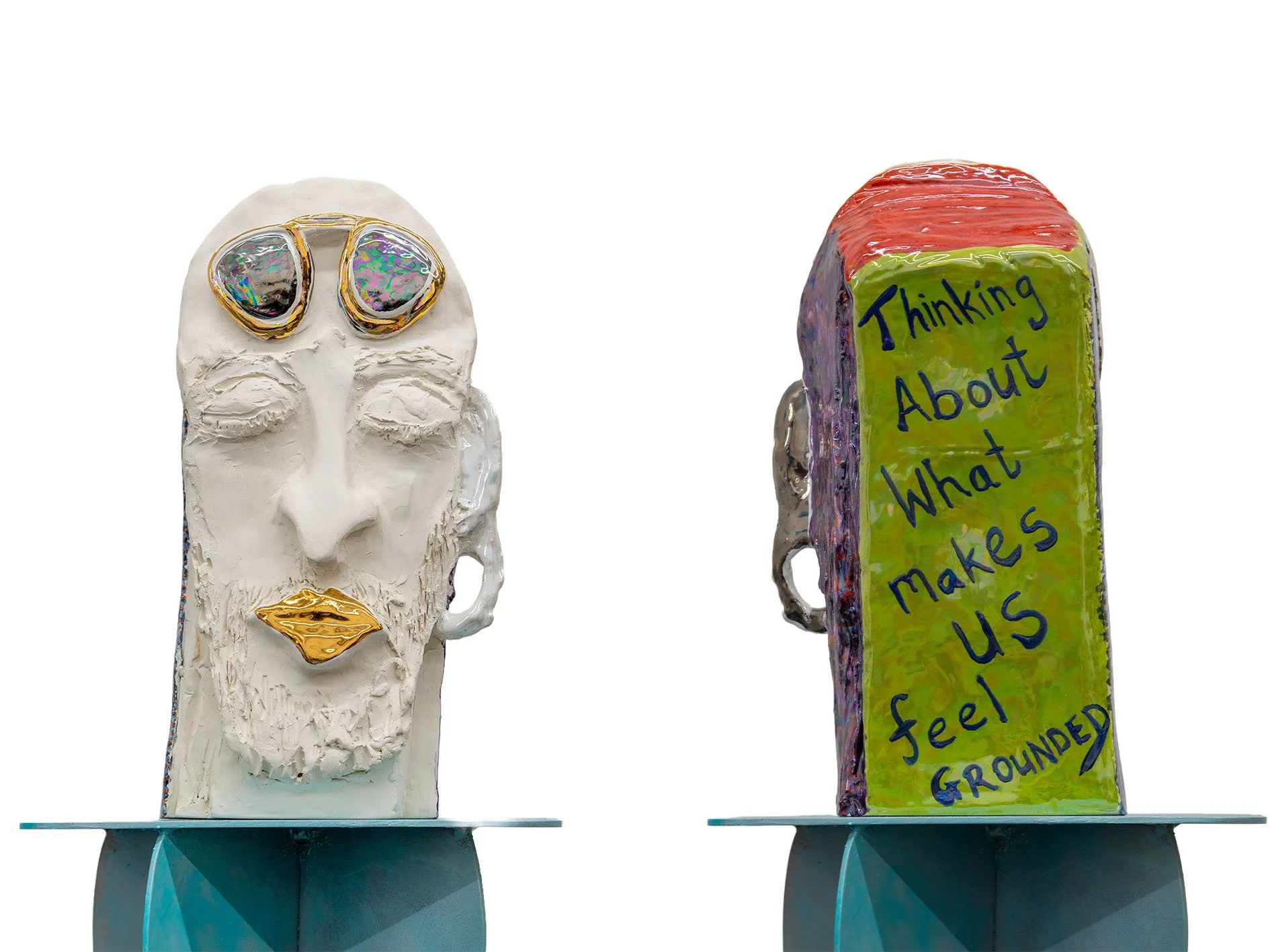 Thinking About What Makes Us Feel Grounded
Glazed hand built ceramic
2025

