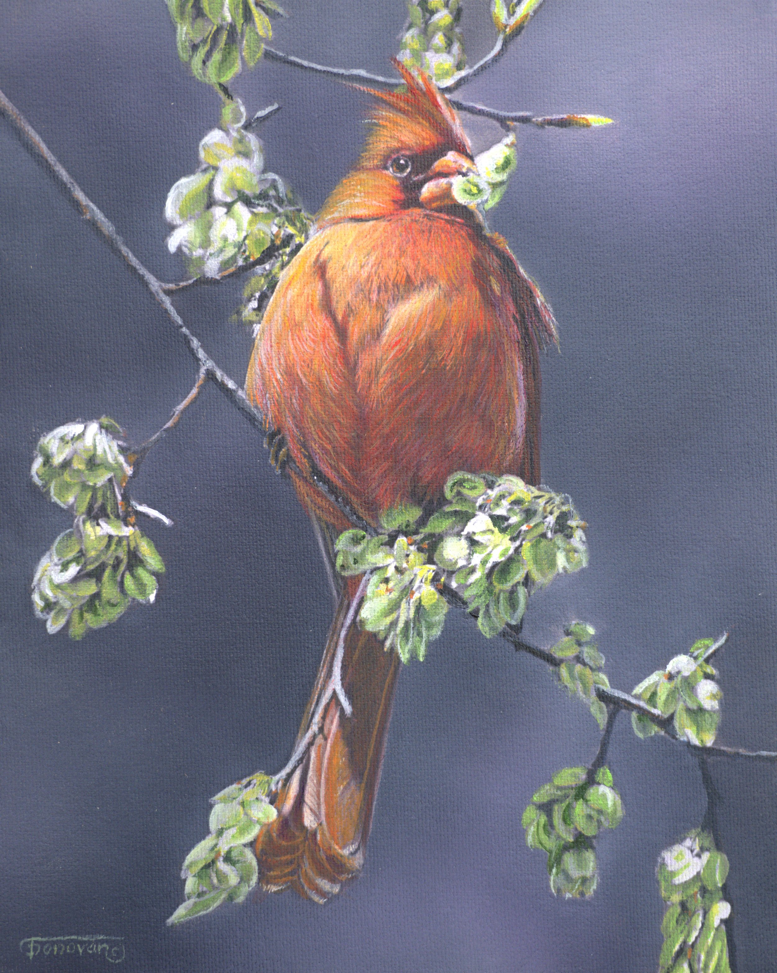 "Lunch Break" / 8x10 / Egg Tempera