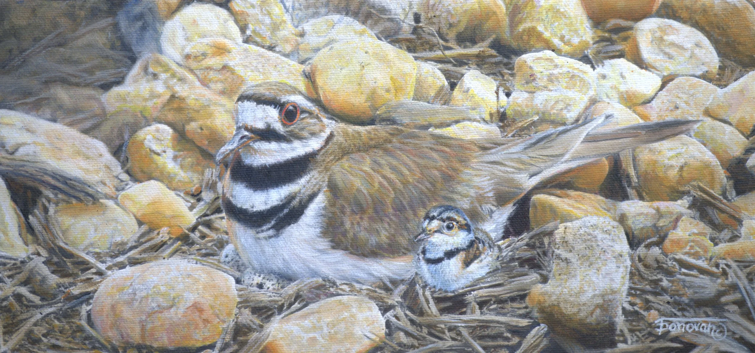 "First To Arrive" / 5.5x12 / Egg Tempera