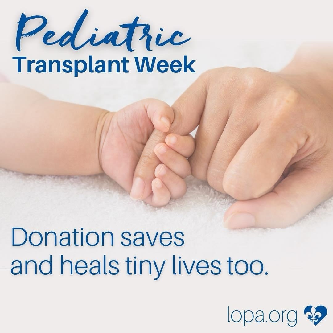 In the U.S., more than 2,100 children under the age of 18 are waiting for a second chance at life. Pediatric Transplant Week is an opportunity to raise awareness for family discussions surrounding the decision to be an organ, tissue and eye donor. Re