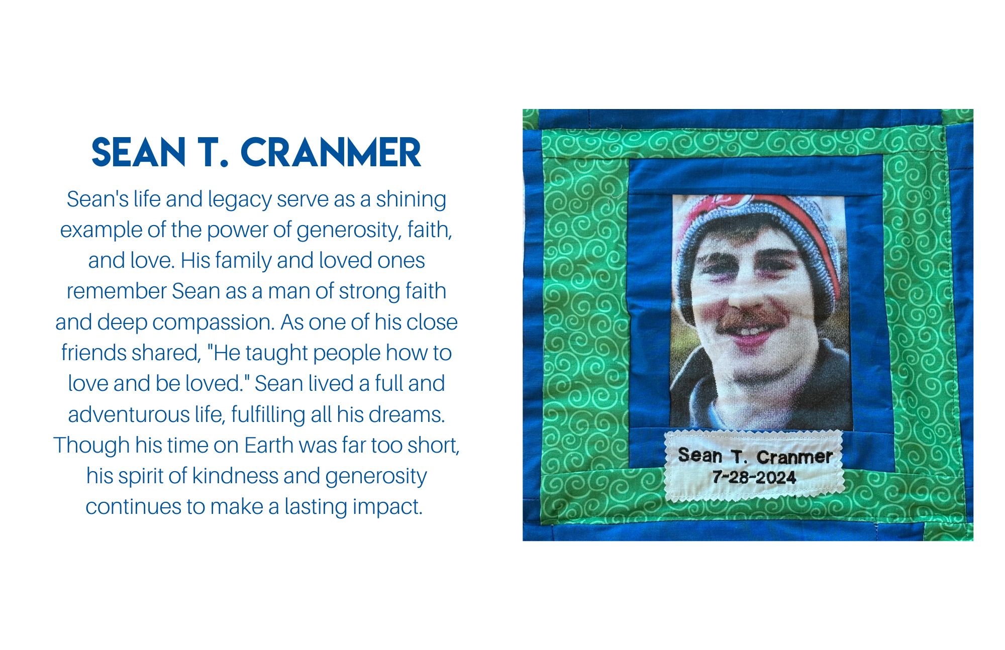 Quilt 17 Row 3 Square 4 Sean T. Cranmer