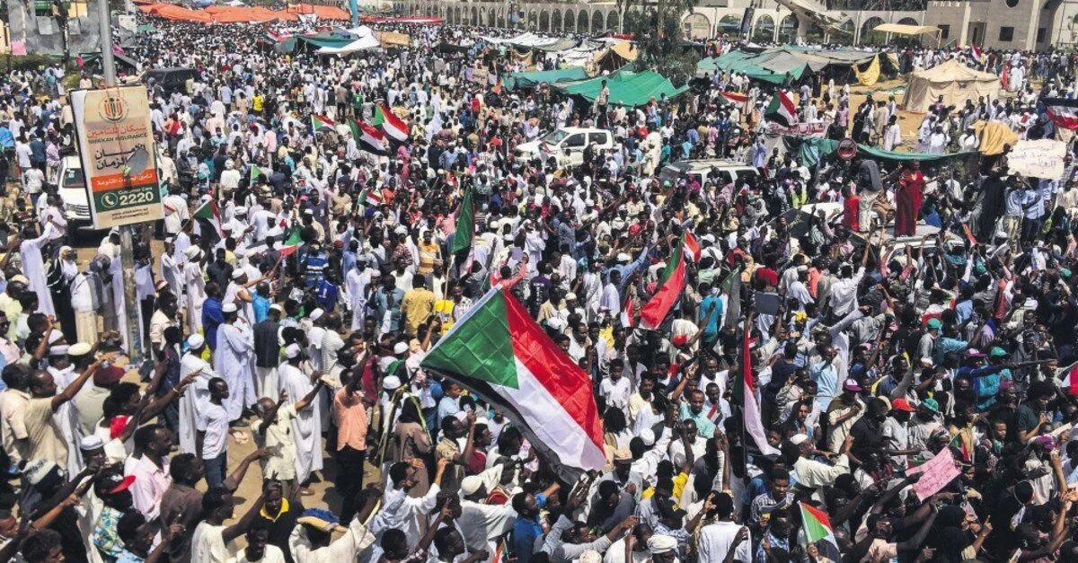 Protest against military rule in Sudan’s capital, Khartoum, April 12, 2019