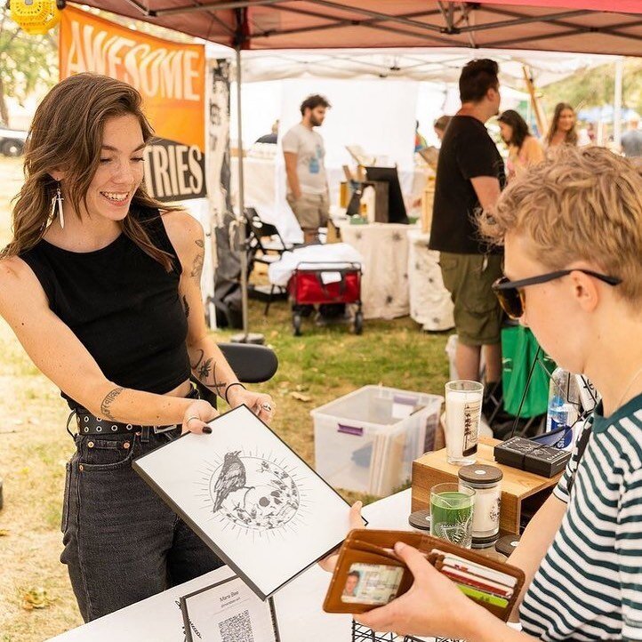 Come say hi at Powderhorn Art Fair this weekend! 2 am Mara has managed to make some pretty dope coasters, magnets, prints, and other goodies that aren&rsquo;t in the shop :) 
&bull;
As always, 10% of all sales are donated to an organization supportin