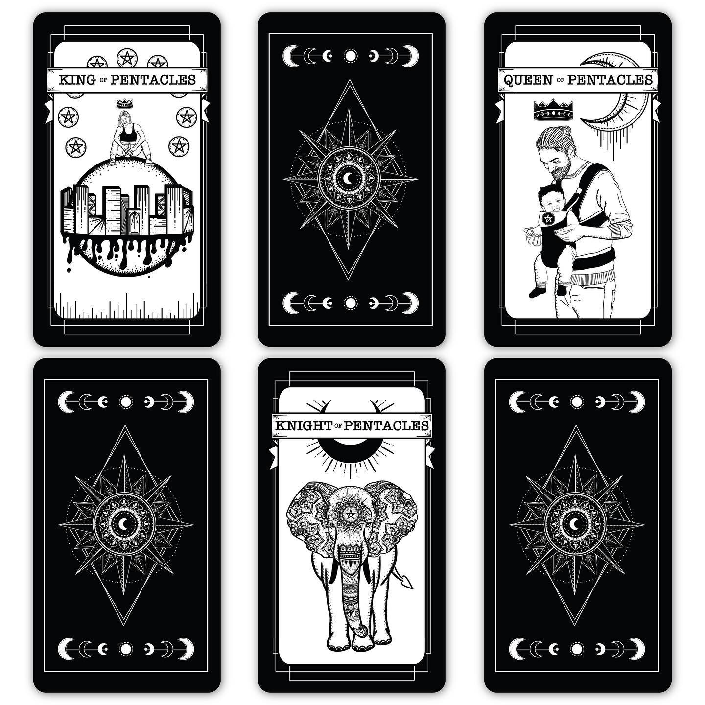&bull;Court Cards&bull;
In The #QueerWitchTarodDeck , many of the Court Cards aren&rsquo;t gendered (or aren&rsquo;t traditionally gendered). Removing traditional gender roles from the court cards allows us to interpret their meanings more holistical