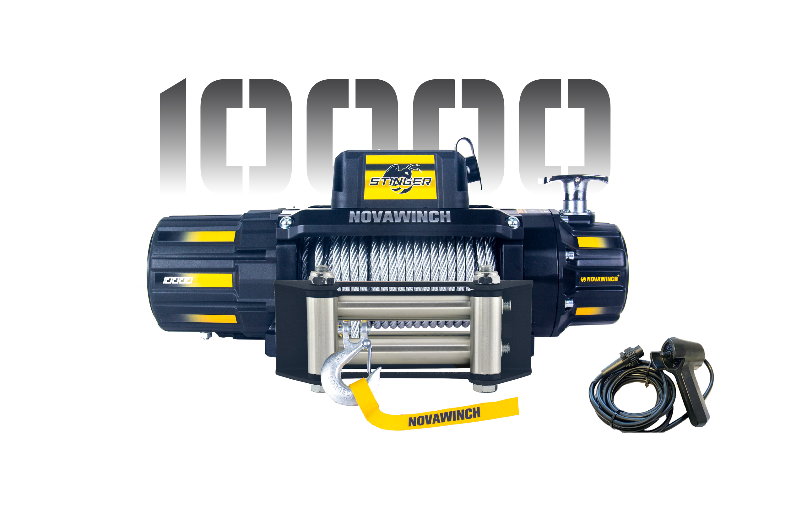 Novawinch Stinger 10000 Winch for Truck, Recovery, Trailer - 10000 lbs. capacity 12v