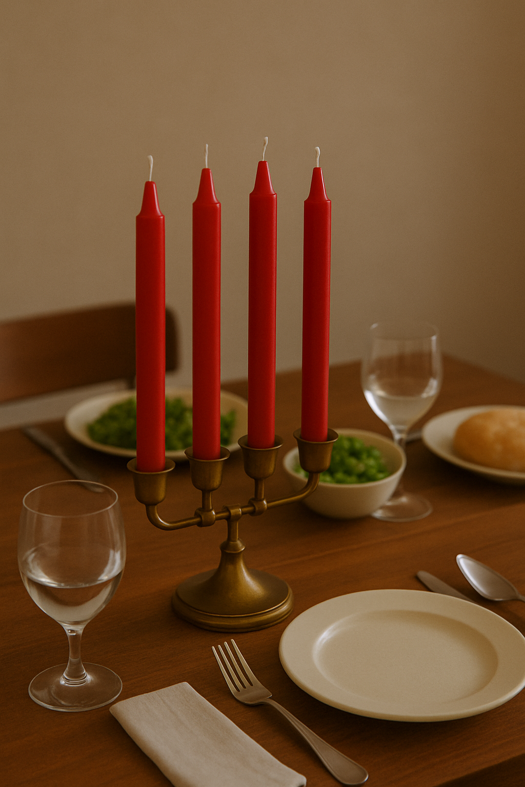 6" Red Household Candle
