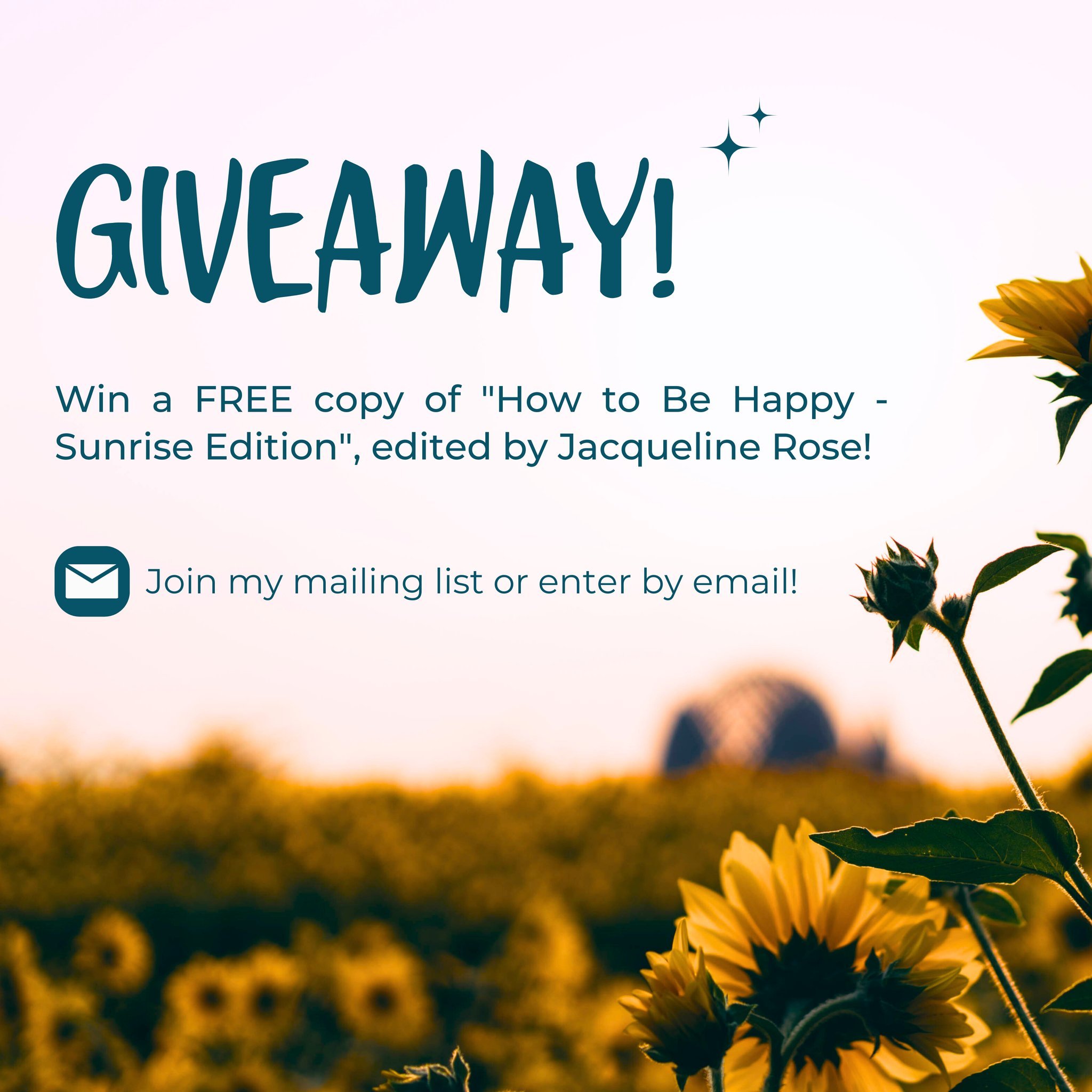 It&rsquo;s competition time! 🎁

Are you looking to explore happiness in a new light? ☀️

&quot;How to Be Happy - Sunrise Edition&quot;, edited by Jacqueline Rose, is a wonderful book that dives into the topic of happiness and features a chapter I ha