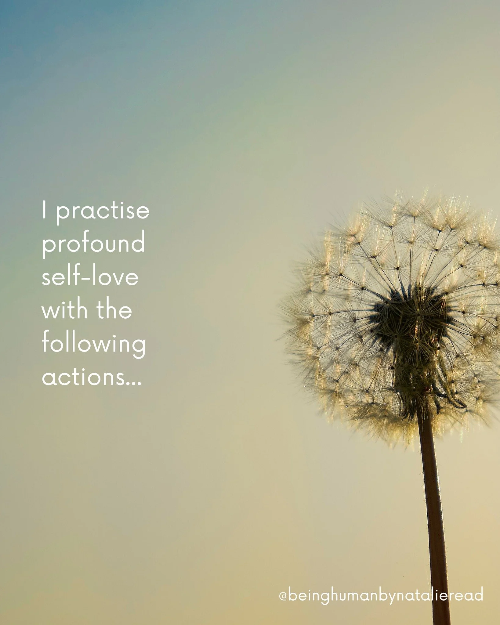 How I practise profound self-love. ❤️

#SelfLove #SelfAcceptance #Boundaries #MentalHealth #Wellness #Kindness