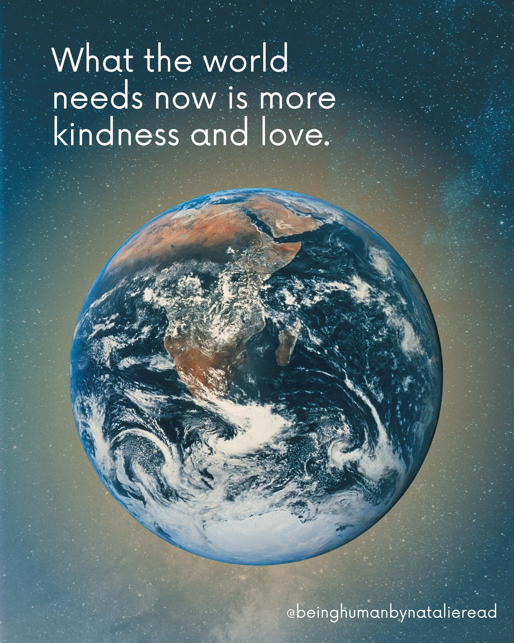 What the world needs now is more kindness and love. ❤️

I believe the best way to nurture this is by starting with greater love and kindness towards yourself and those in your immediate surroundings, creating a ripple effect outwards.

What can you d