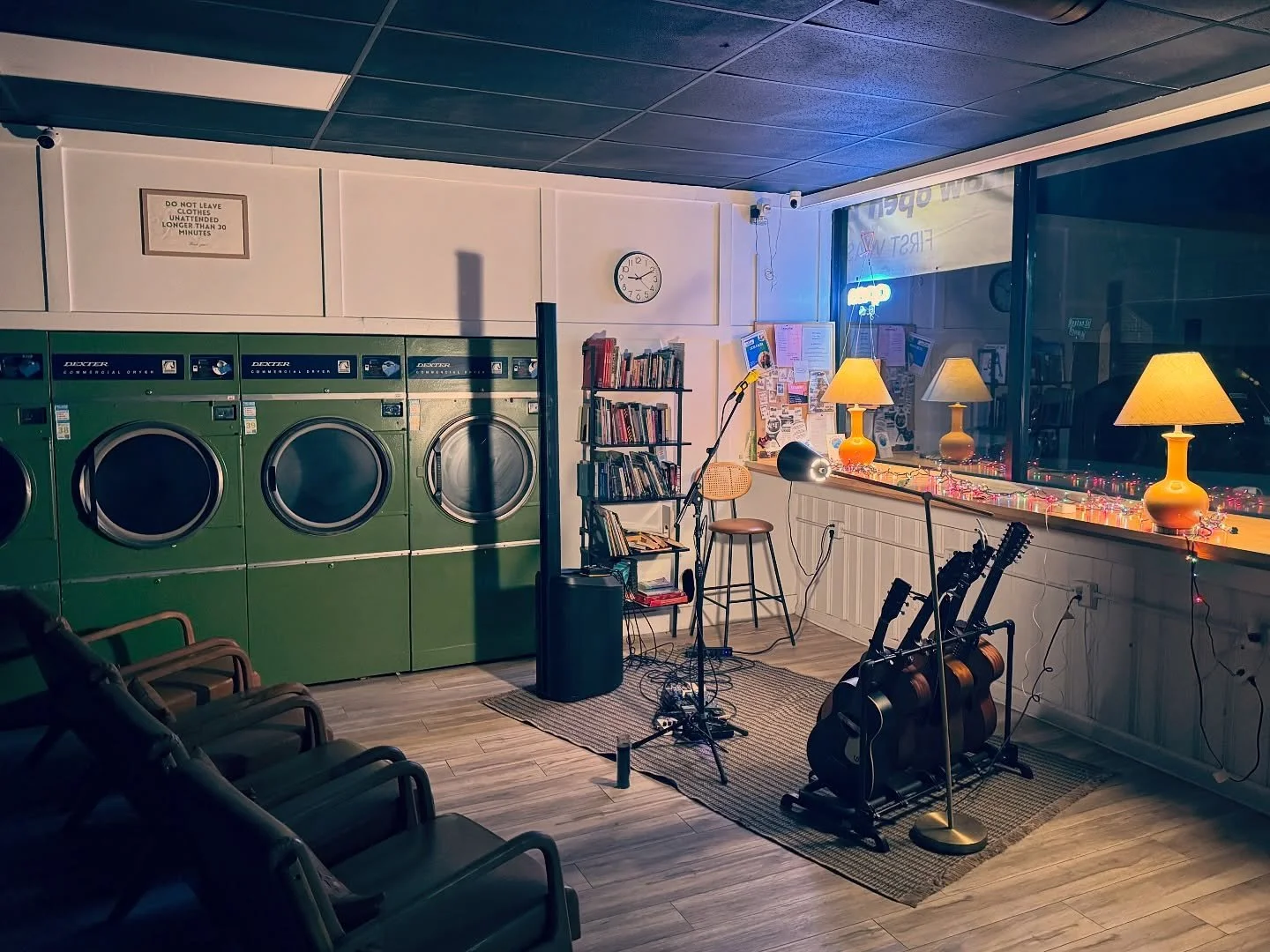 Listen and I&rsquo;ll tell you something very true. The people who own a, and invite you to come perform in their laundromat&mdash;because they care about their community, music, and artists&mdash;inspire me. @erinv_carpenter + @carpenterjd, I&rsquo;