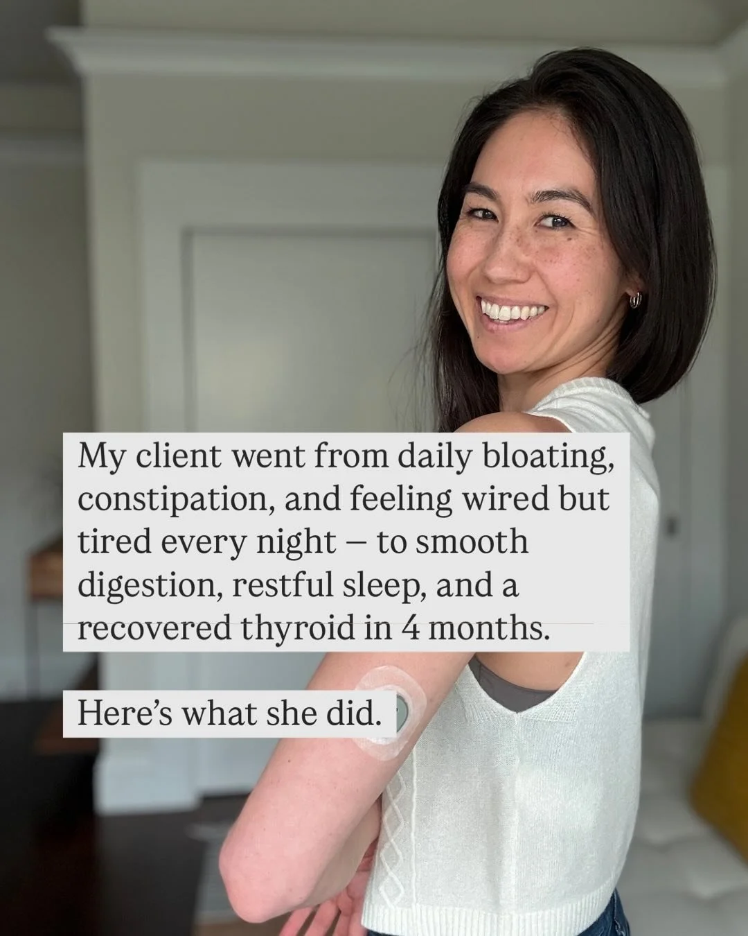 My client D came to me feeling like her body was constantly fighting her.

She was bloated every day, backed up, exhausted&mdash;but wired at night 

She kept wondering if it was food, stress, or just &ldquo;her new normal.&rdquo; 😵&zwj;💫 

But ins