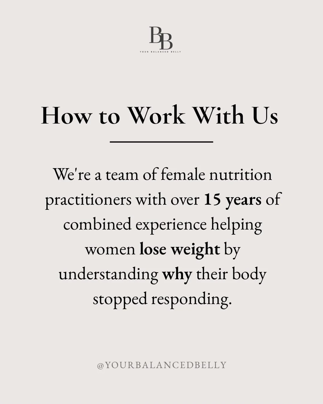 If your body stopped responding, you&rsquo;re in the right place.

We help women understand why their body stopped responding&mdash;and build a sustainable plan that helps their hard work finally start paying off again. Our foundation-first approach 