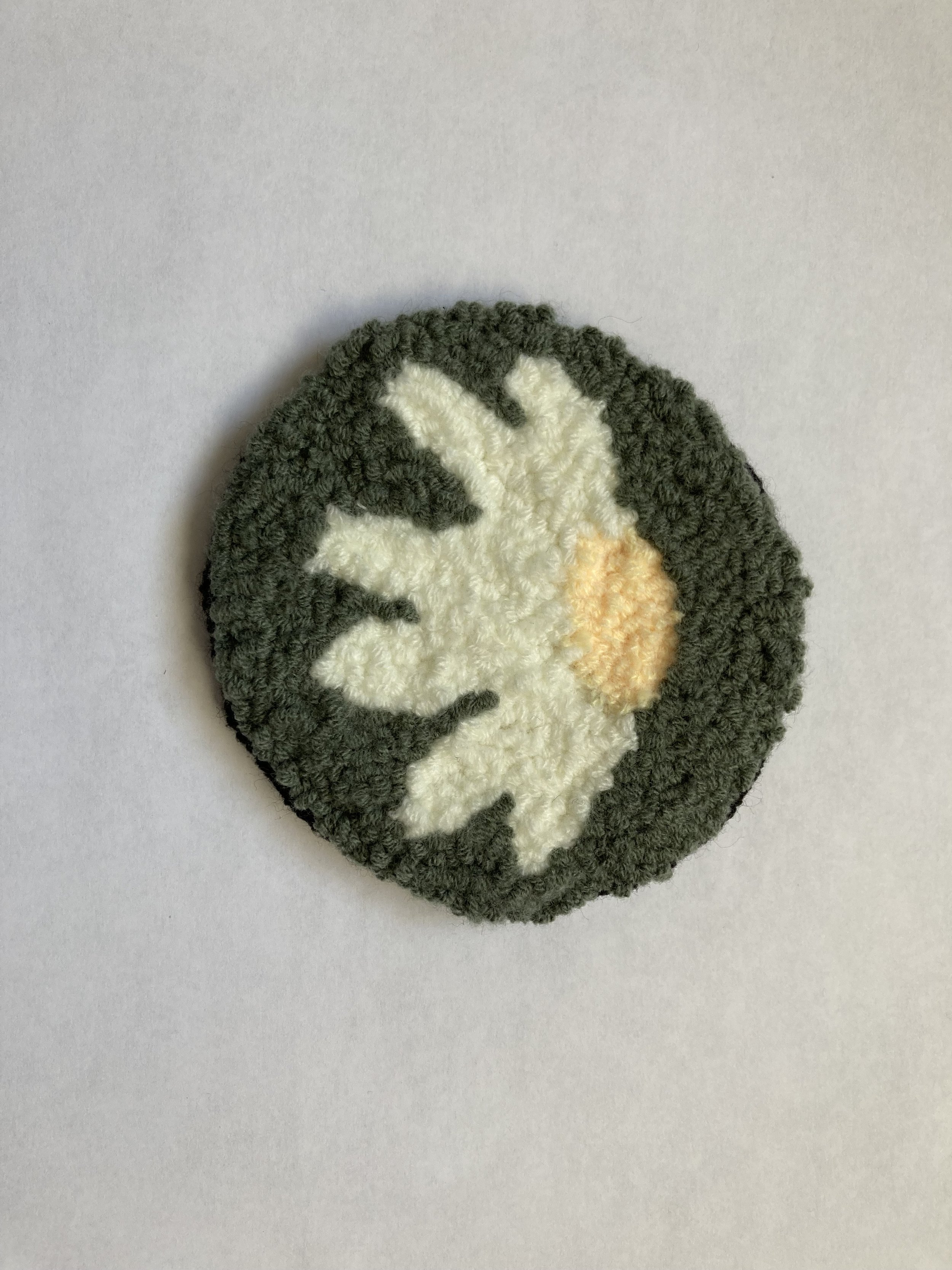 Flower Coaster White with Green.jpeg