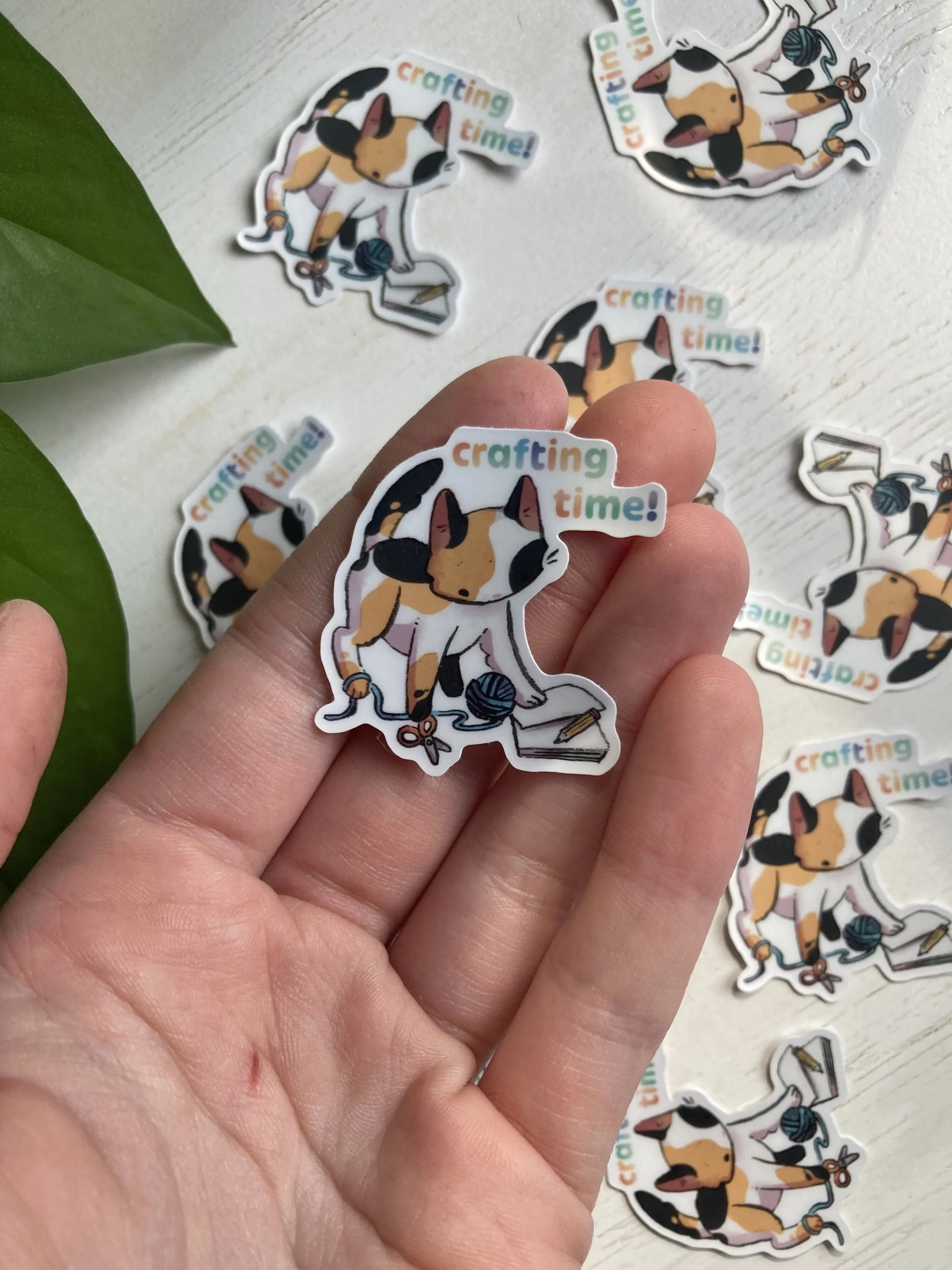 Mini Crafty Kitty Sticker