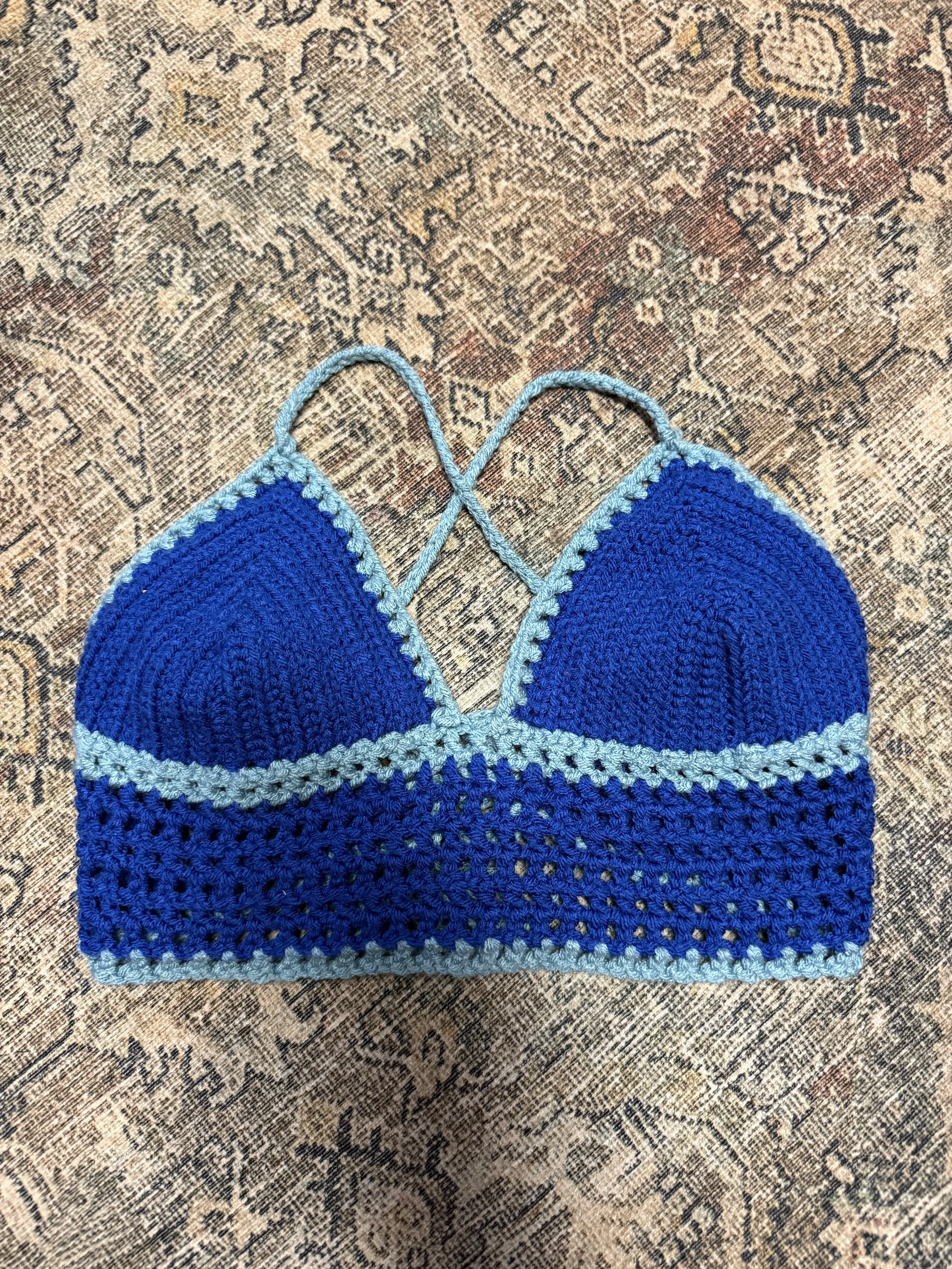 Blue bralette
