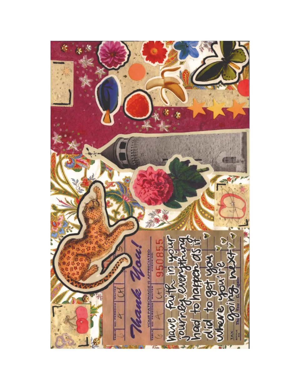 Faith in the Journey Collage Print