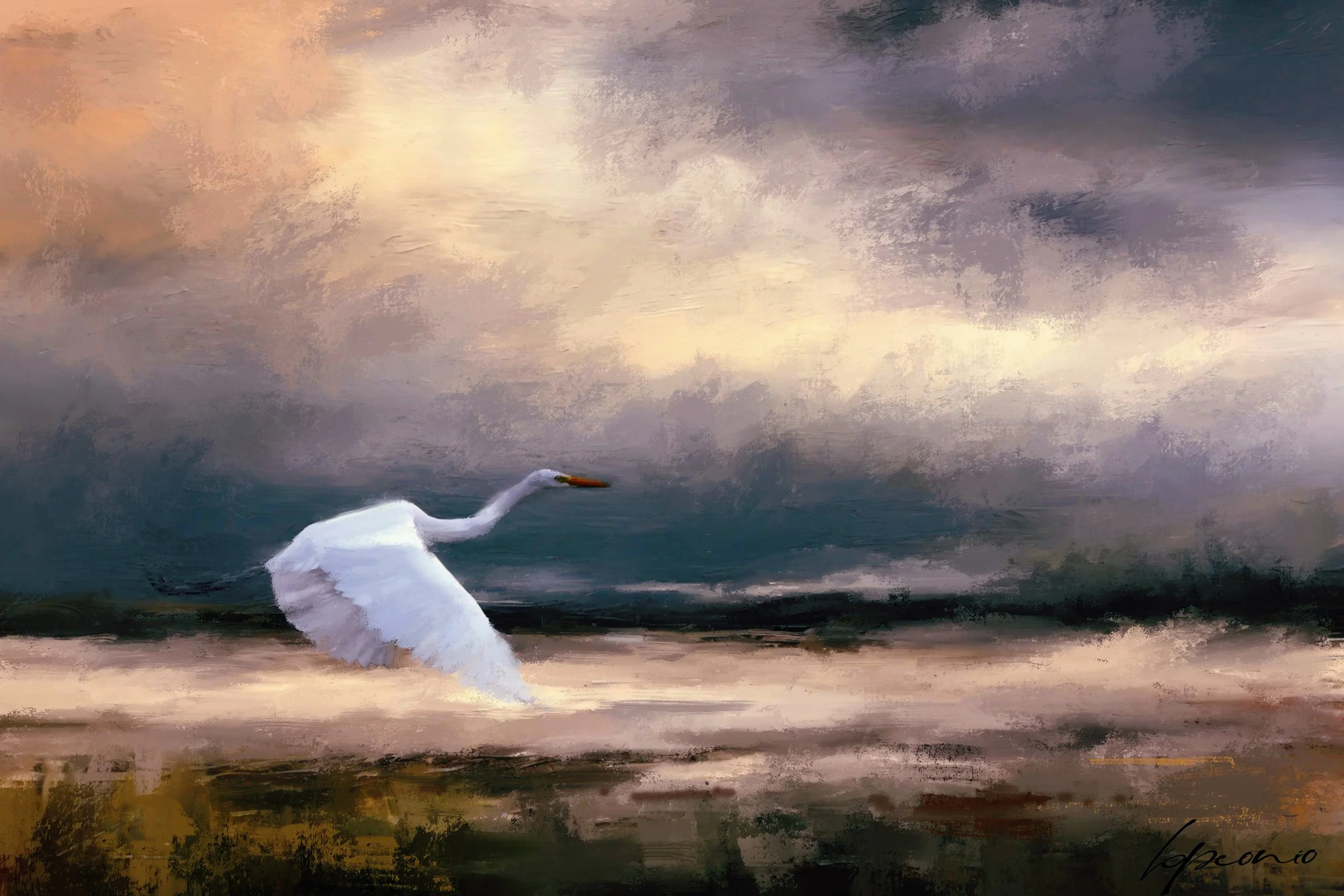 Flight at Sunset 8 x 12 s.jpg