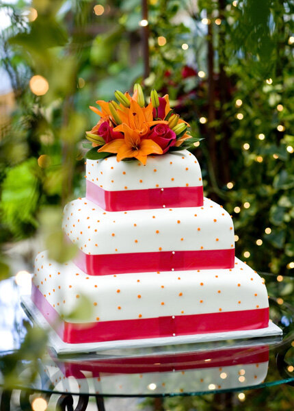 Fall celebration cake for local florist shop.