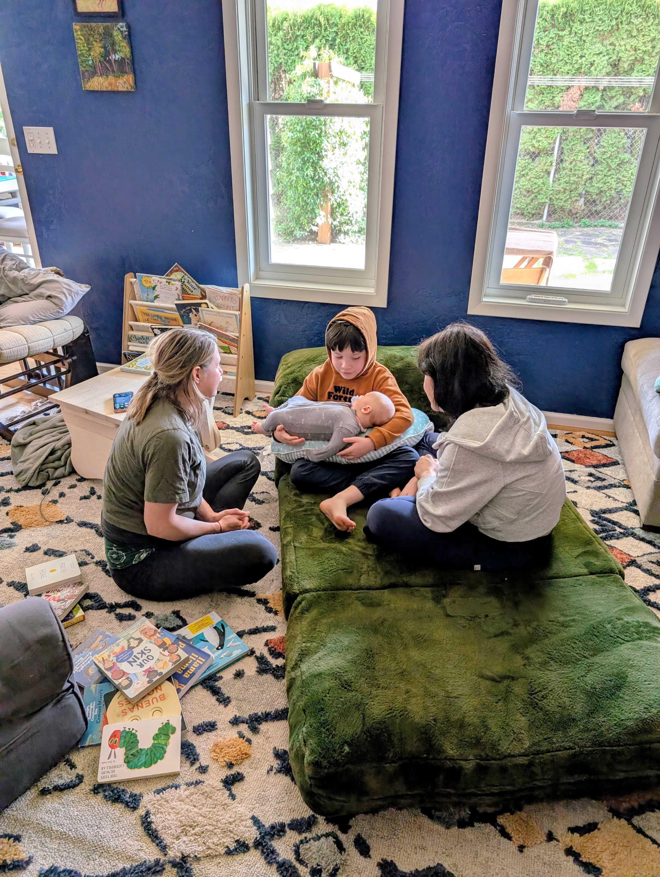 Auntie Amanda, Cousin Isaac, Mom and Casey
