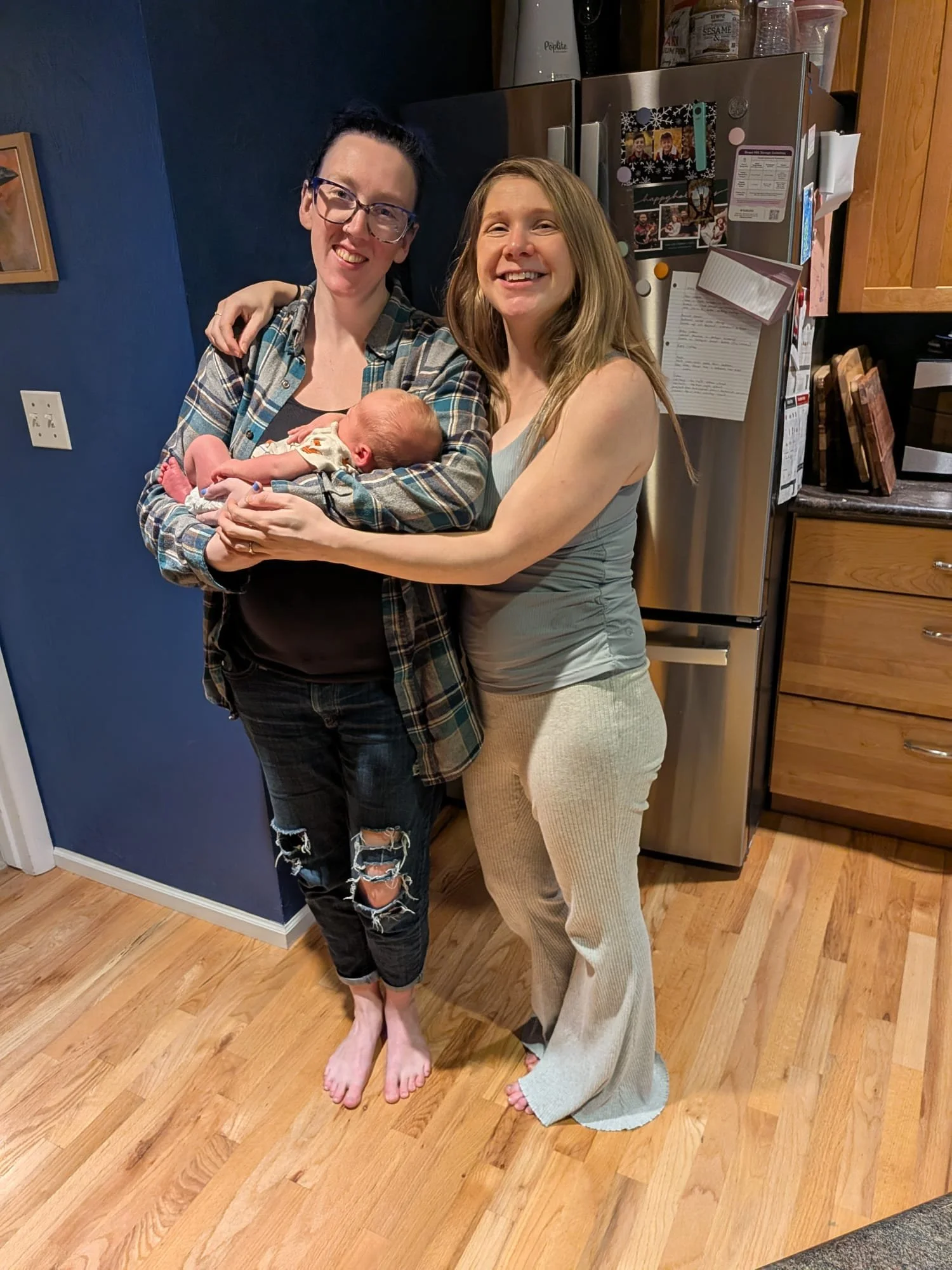 Auntie Av and Mom and Casey