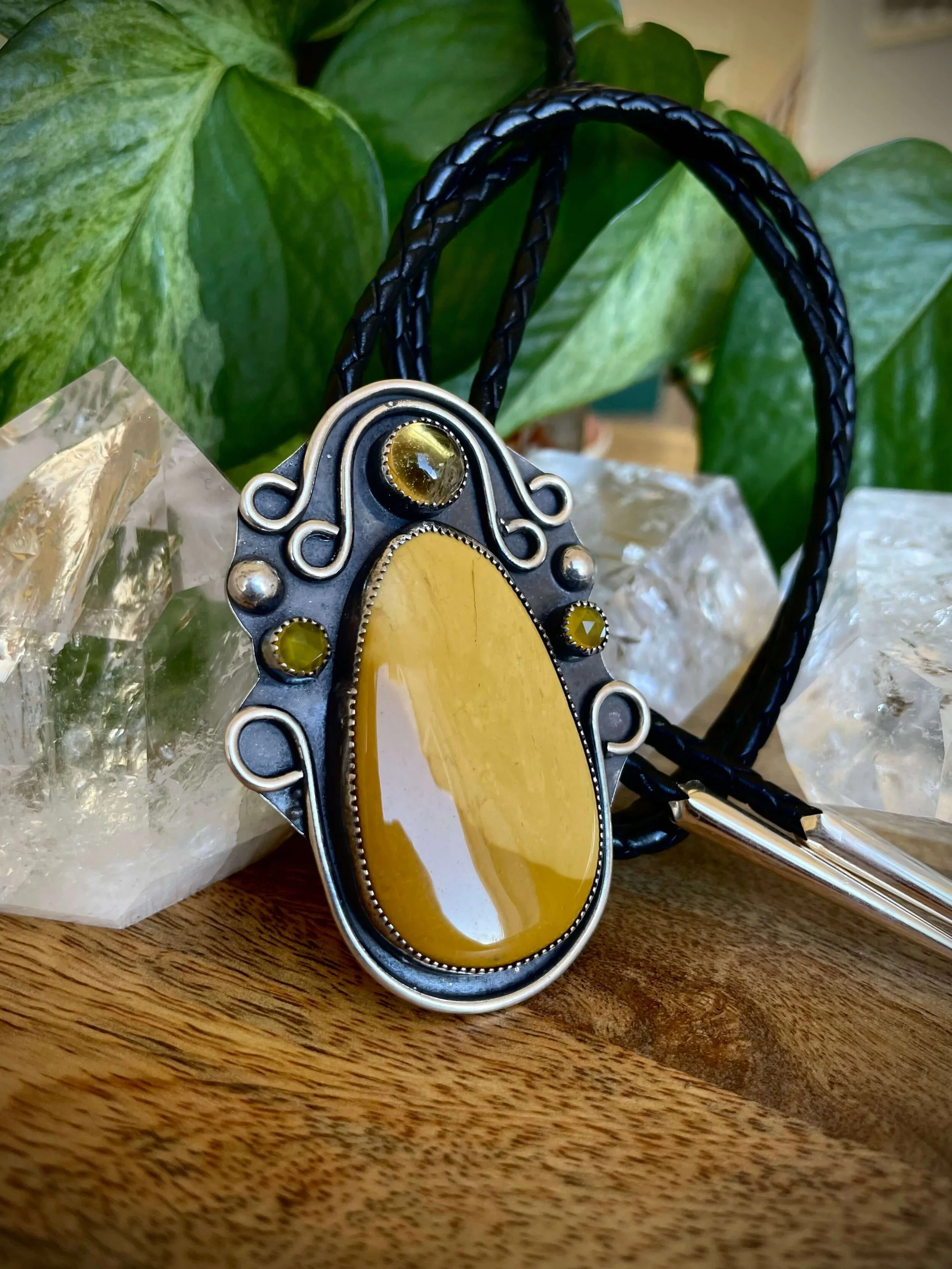 Yellow Mookaite Bolo Tie.jpeg