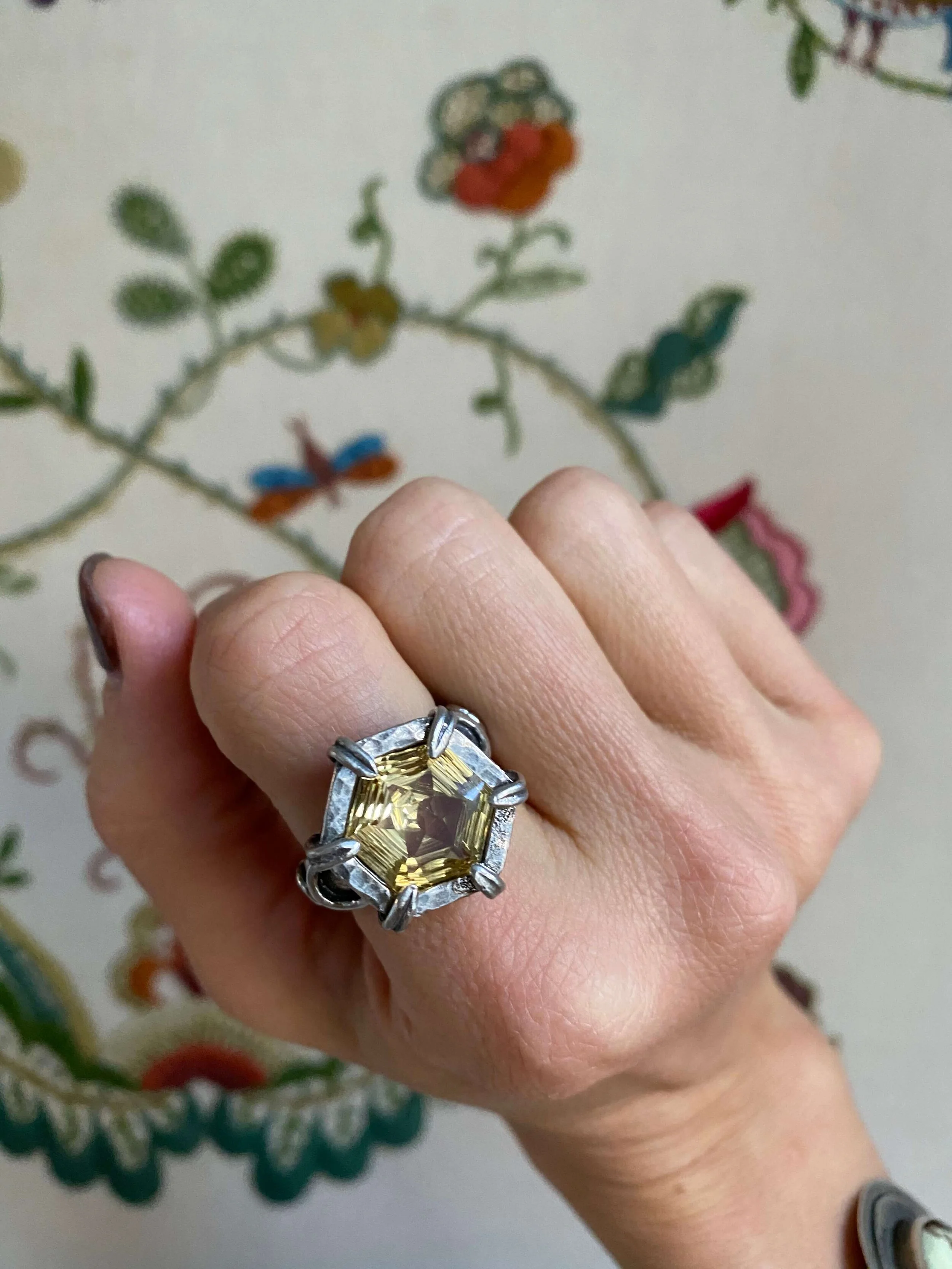 Citrine Hexagon Earrings.jpeg