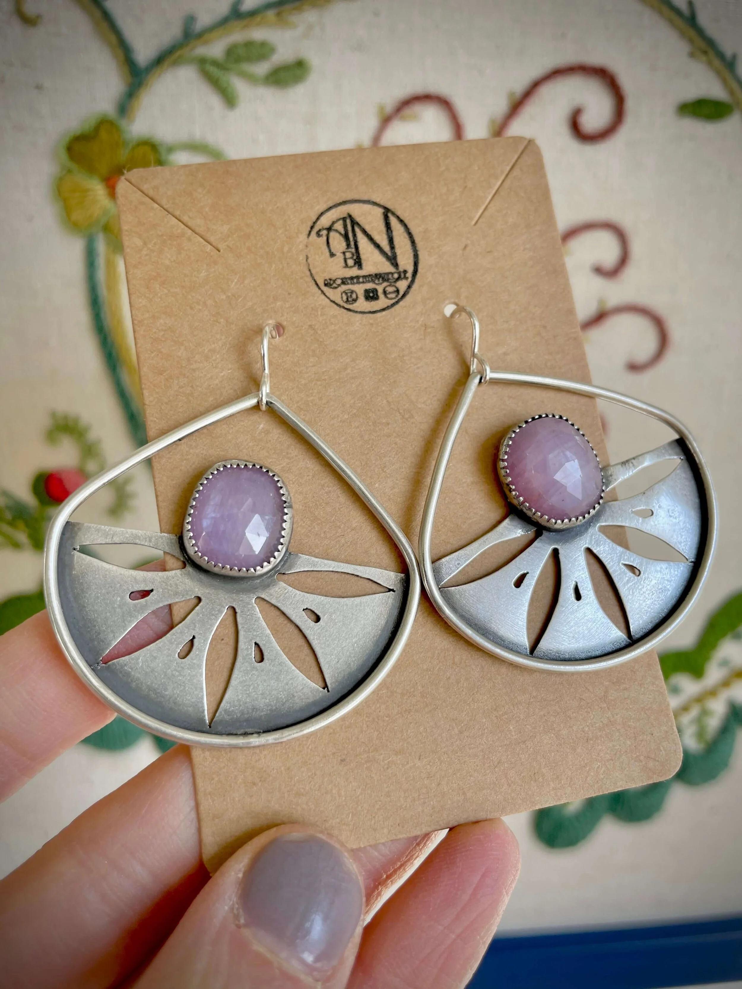 Pink Sapphire Burst Earrings.jpeg