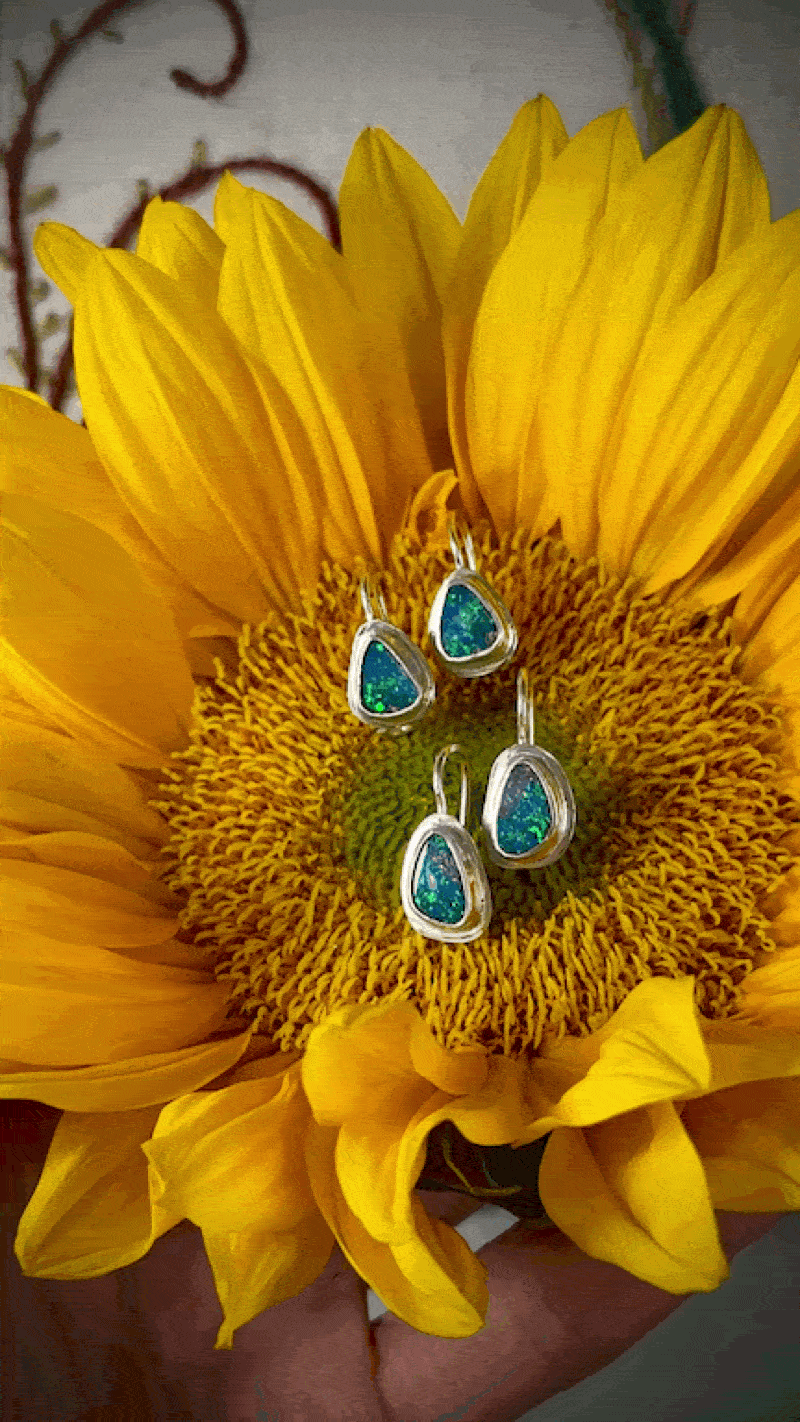 Australian Opal Earrings