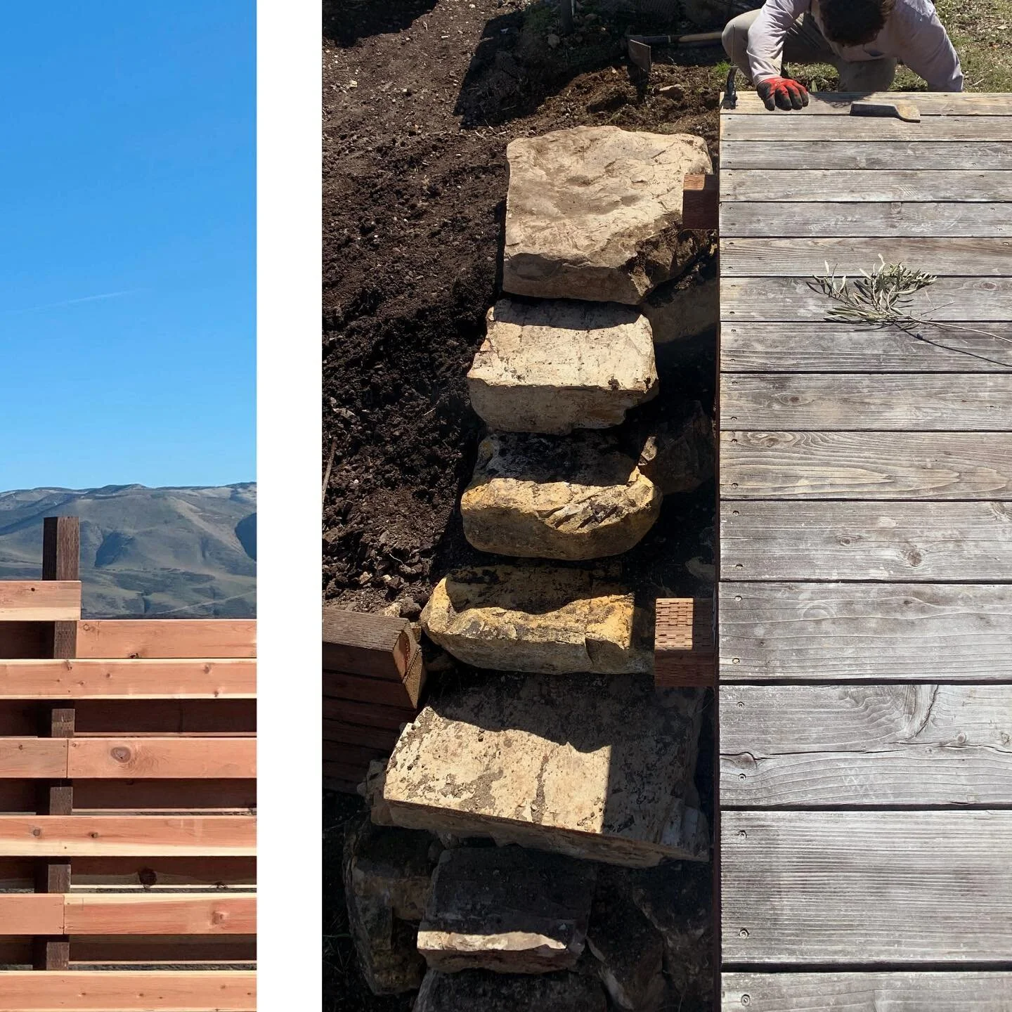 All pieces were able to be excavated from the mountain, repurposing the natural stone in its' home. 

#mossworksco #landscapearchitecture #landscapedesign #landscapeing #nativelandscape #architecture #designandbuild #mountainlandscape #designplan #pl