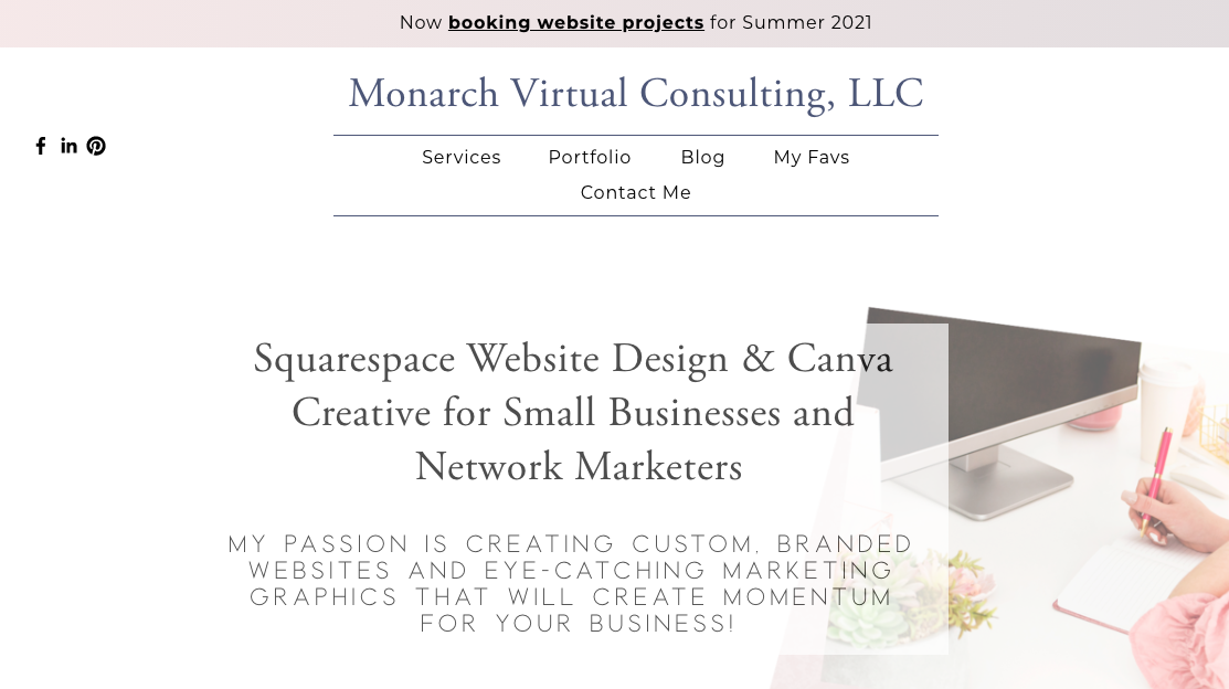 One Way To Customize Your Squarespace Announcement Bar — Donna Vincent