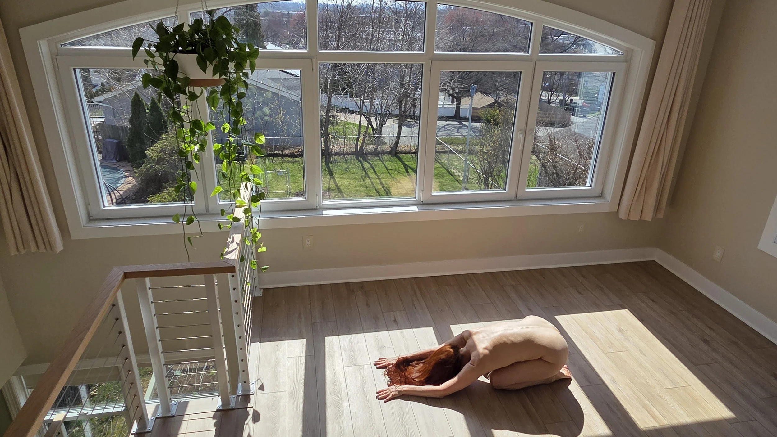 Claudia Azula Private Studio Clifton Child Pose in the Sun