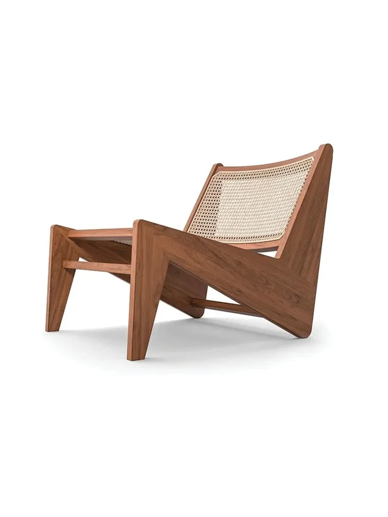 Cassina Kangaroo Armchair - Natural Teak