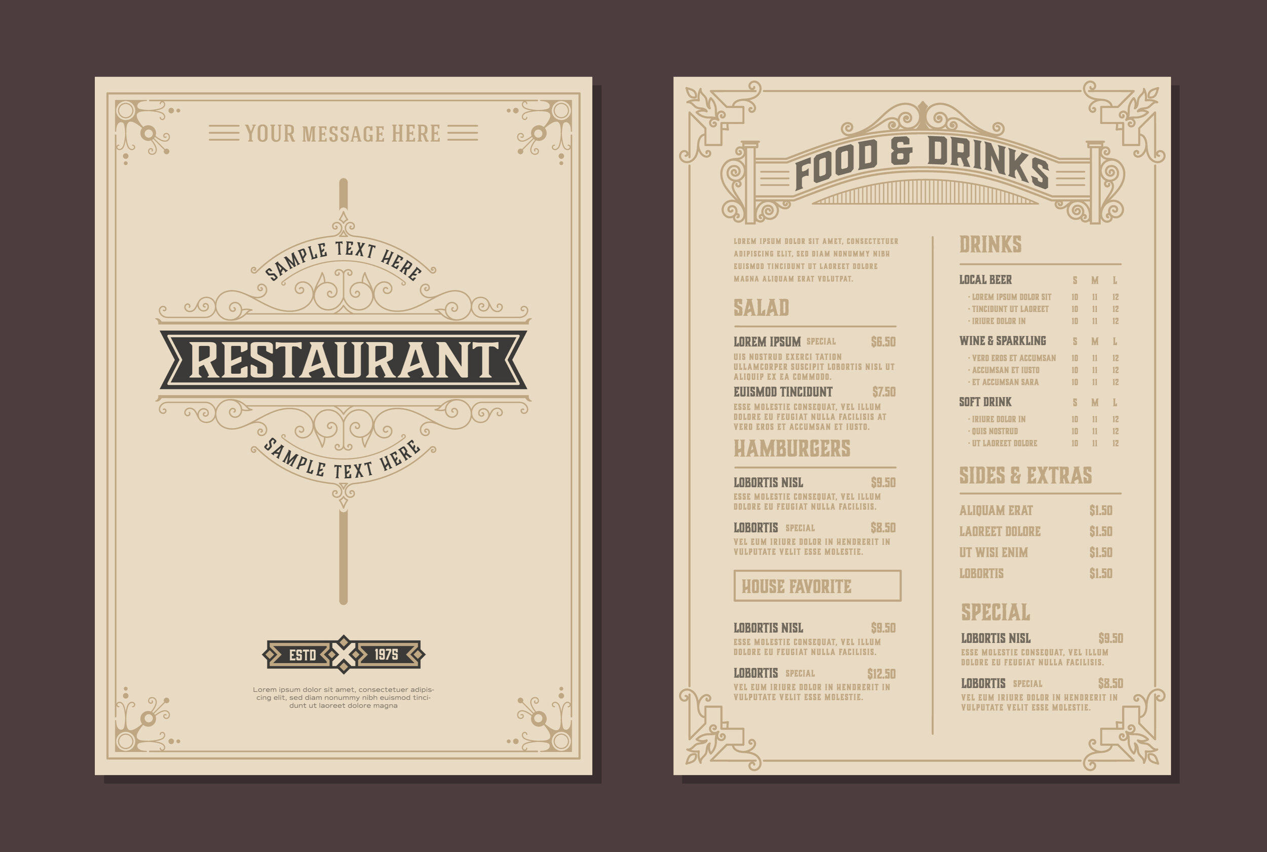 Restaurant Menus