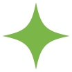 Green star-shaped sparkle