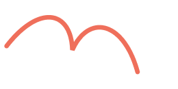 A black line drawing of a pizza with three pepperoni slices and melted cheese on a red plate