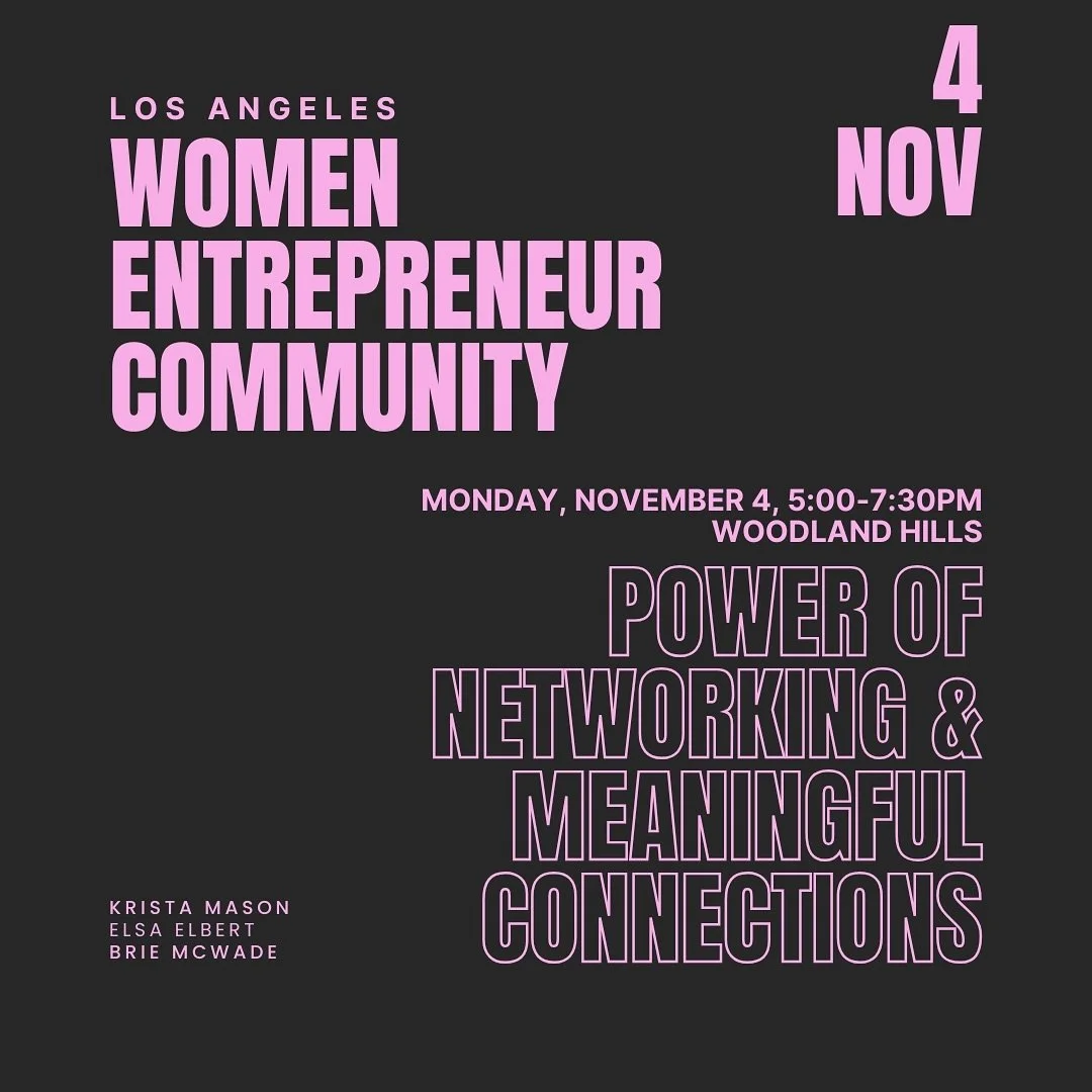 Somehow I’ve become a networking junkie but it’s the most fun way to make true connections.
Please consider attending one of our monthly networking events intended for women in business. Full of support and friendship, we change the topi