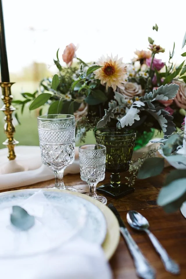 Vintage Goblet Drinking Glasses Weddings and Events
