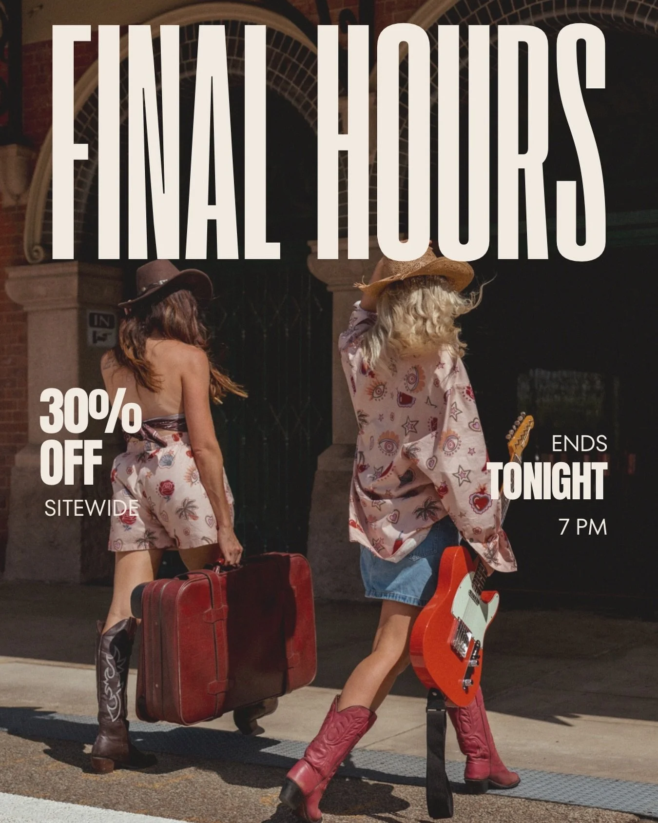 Flash sale ends 7pm tonight. 

Don&rsquo;t miss out on your last chance to nab the pieces you&rsquo;ve been eyeing off for 30% less. 

Final day to go in the draw to win a $100 voucher when you make a purchase 🛍️🛒