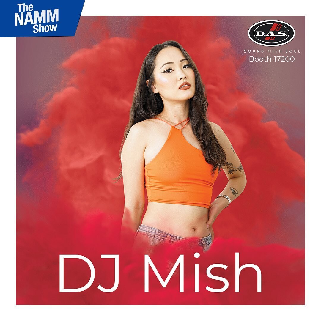 Our girl @_djmish_ 💞🔥
.
Checkout this weeks schedule @thenammshow  @DASAudioUSA (#17200) ACC North Hall Level Two! 🔥
 
Also come check out @DASAudio &lsquo;s impressive lineup of artists all week long and members of #TeamDAS 🤩
 
Not only will the