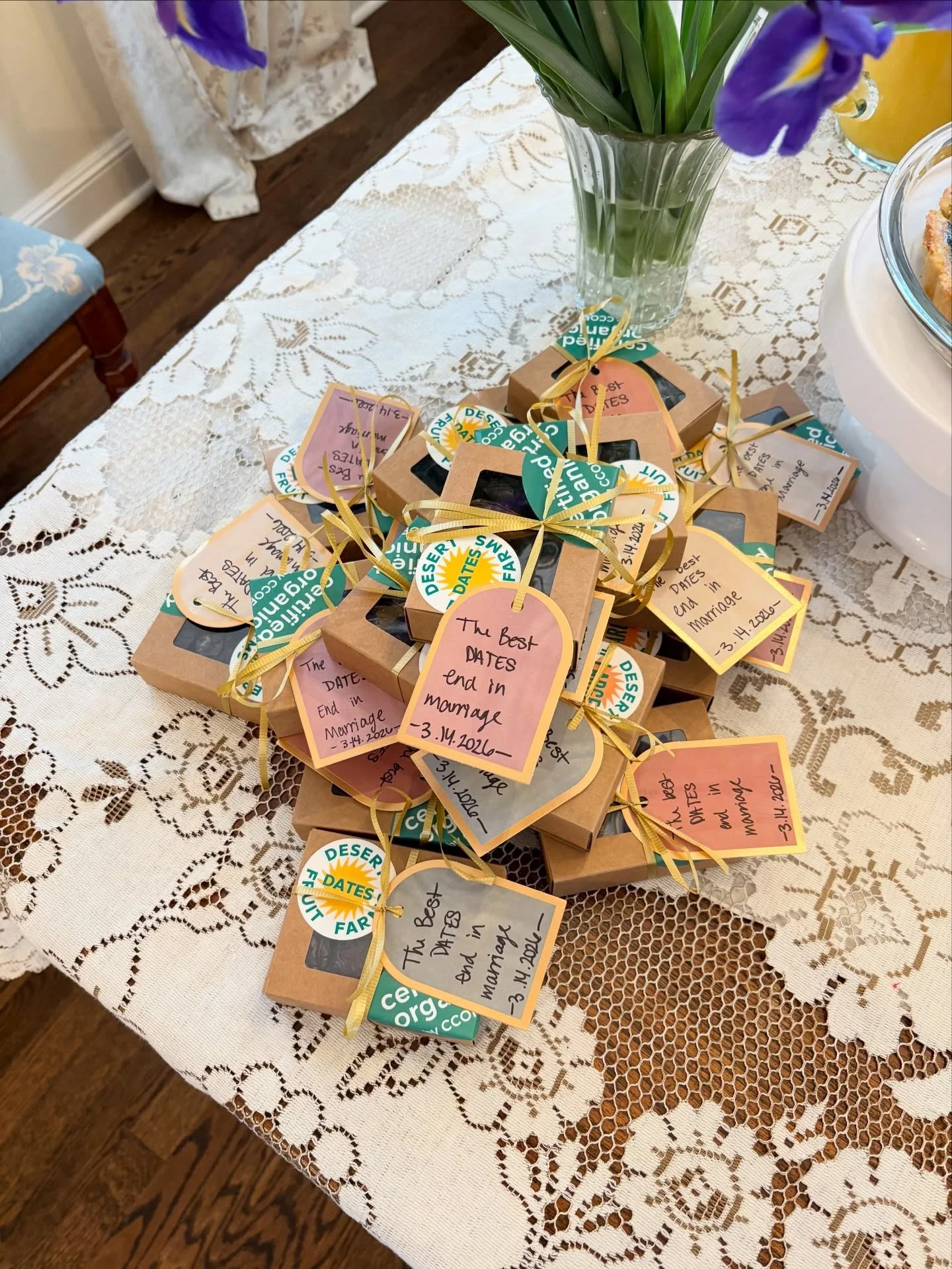 A special weekend for our family!

Celebrating a wedding means gathering the people you love&hellip; and bringing the dates we grow. These Medjool dates made their way to the bridal shower table and more dates will@be at the wedding reception. We cou