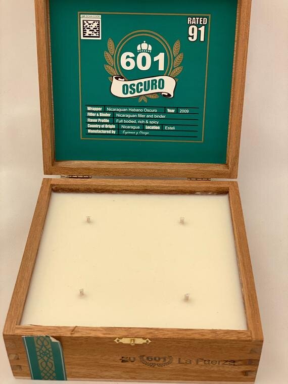 cigar-box-candle-soy-cotton-wick-tobacco-leaves-cigarette-ash-tray-unique-gift