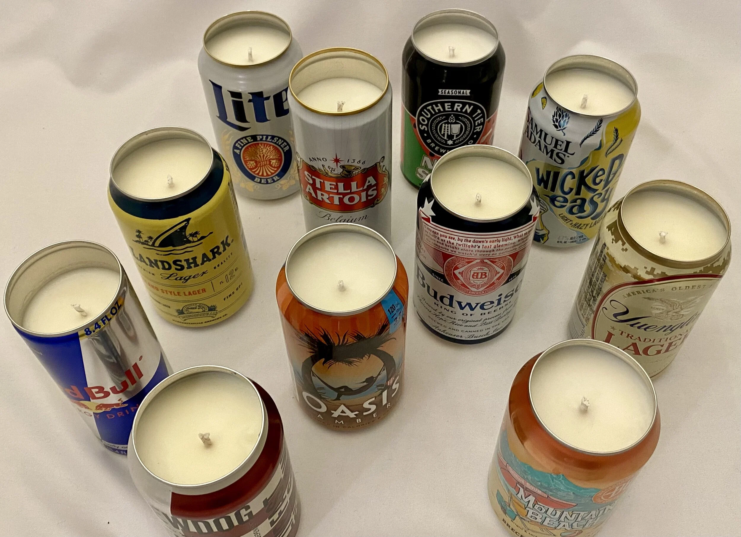 beer and cigarettes candle 12oz. Beer Can Candle