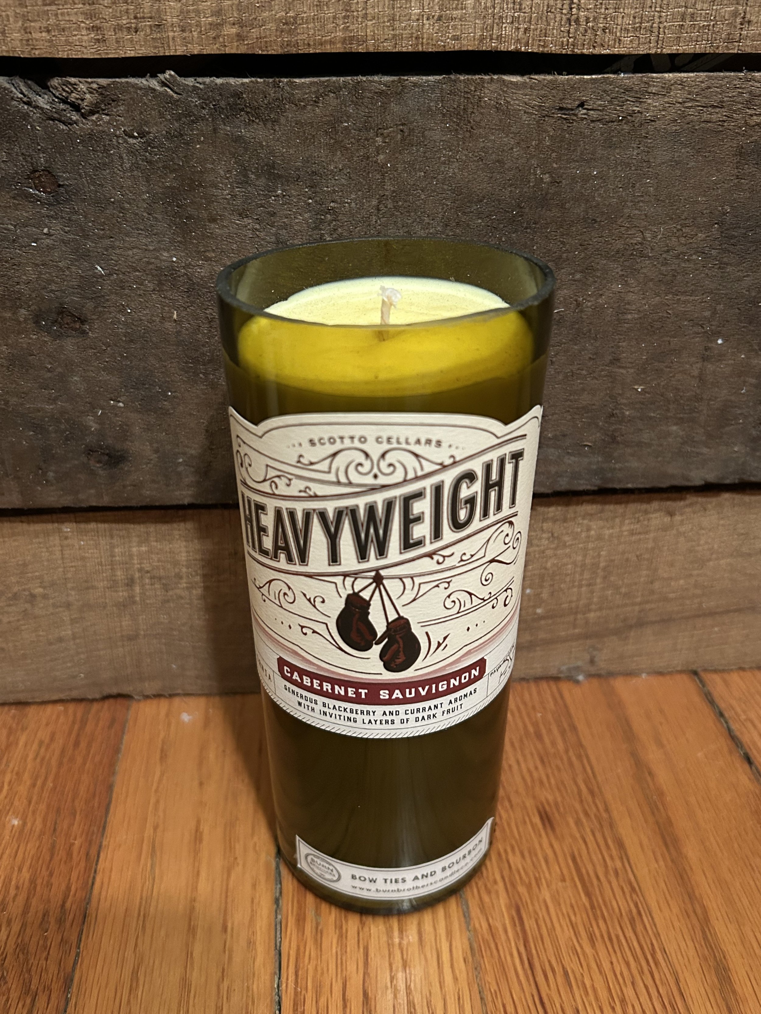 Heavyweight Cabernet Sauvignon- Bow Ties and Bourbon - Soy Wax Candle