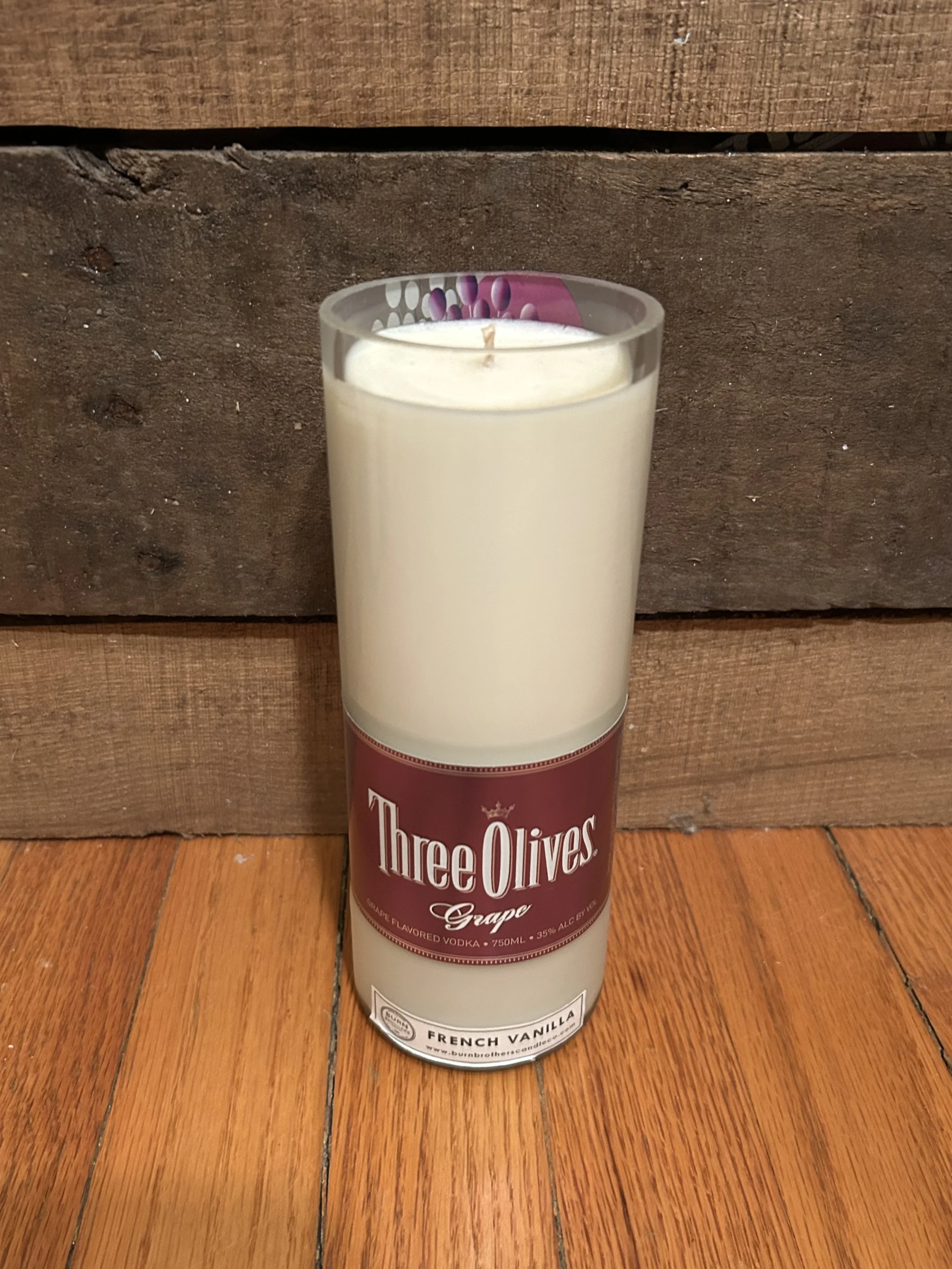 Three Olives Grape - French Vanilla - Soy Wax Candle
