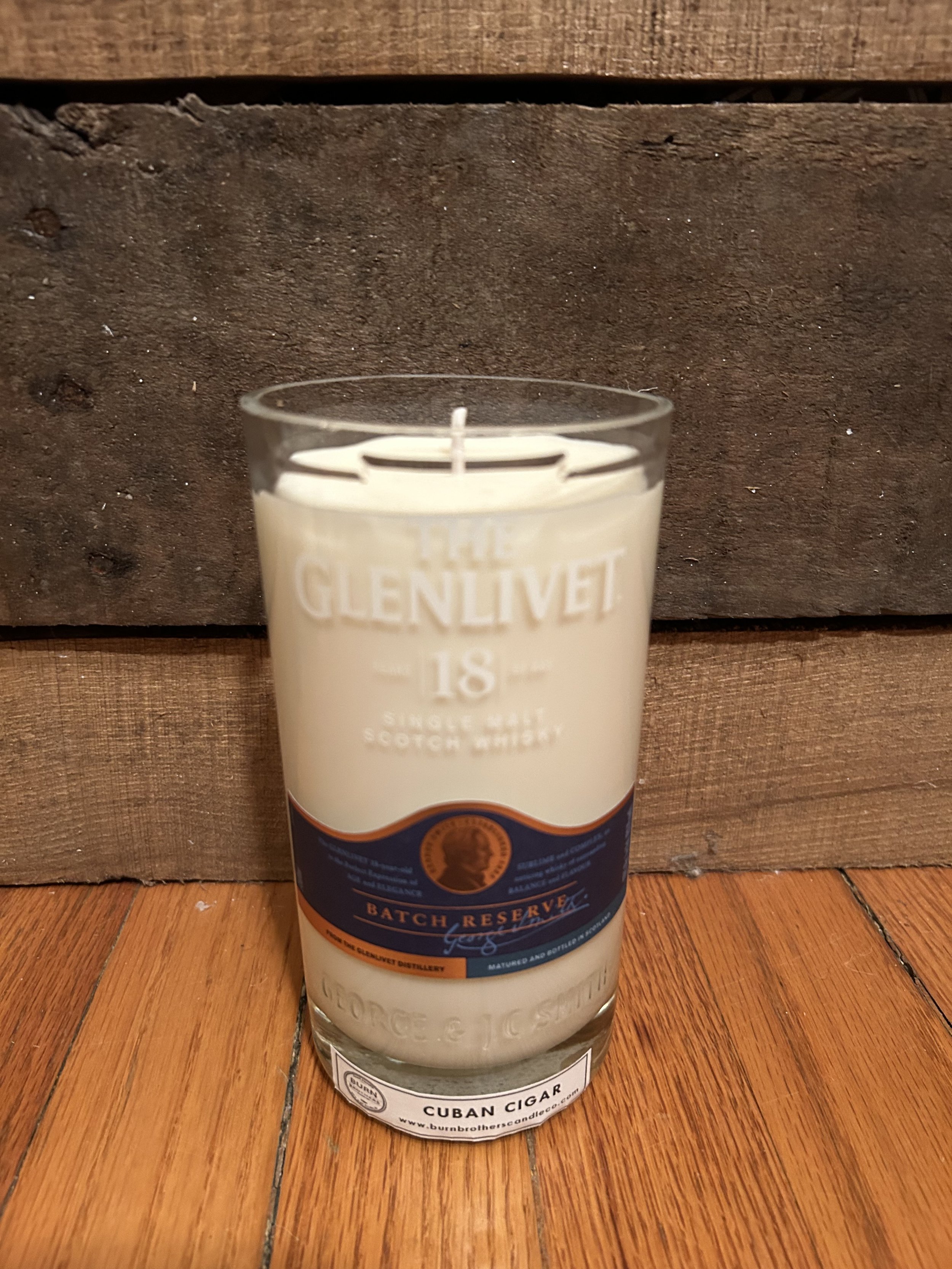 The Glenlivet 18 Year - Cuban Cigar -  Soy Wax Candle